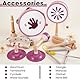 BUYGER Percussion Instrumente für Kinder, Baby Montessori Musikspielzeug aus Holz, Musikinstrumente mit Tamburin, Becken, Holzspielzeug Geschenke für Kinder ab 1 Jahre