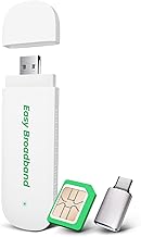 Chiavetta USB EIOTCLUB 4G LTE con WIFI 6 - Hotspot mobile per laptop/PC/tablet/telefono, chiavetta Internet Plug & Play con scheda SIM gratuita, modem WiFi da viaggio