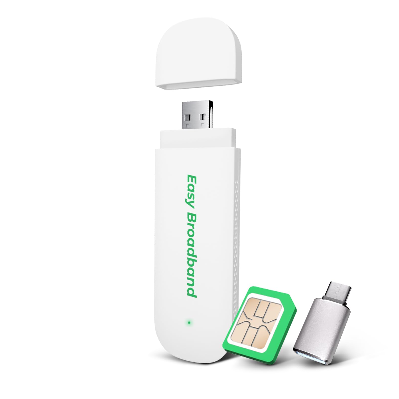 Photo 1 of EIOTCLUB 4G LTE USB WiFi 6 Dongle - Portable Mobile Hotspot High-Speed, Portable WiFi with Pre-Installed SIM Card & Prepaid Plan Data Plans, Supports 10 Devices, for Travel, Car, Business(US Only)