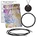 Produktbild Premium Shungit AKTIV SCHMUCK ENERGIE & SCHUTZ ANHÄNGER GRAVUR Blume des Lebens + 6mm ARMBAND + LEDERBAND. Gegen EMF Elektrosmog & negative Strahlen. Innere Ruhe + Auraschutz. 5-tlg SET. 81920-4A6