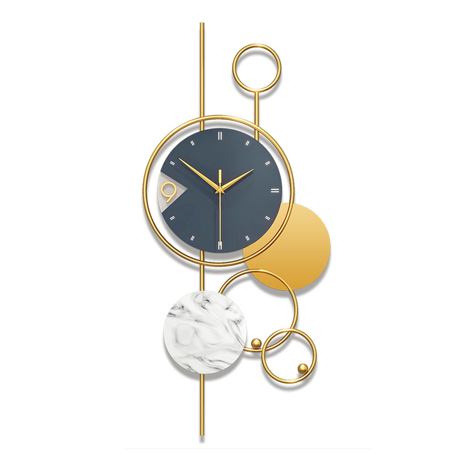 MJNDHB Simple European Style Wall Clock Wall Decoration Wall Clock Silent Wall Clock Mute Quartz Wall Clock for Home Bedroom Office School