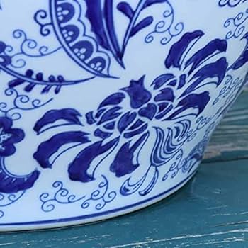 Amazon.co.jp: 水鉢 大型 陶器 13号 白 ヒマワリ 鉢カバー プランター