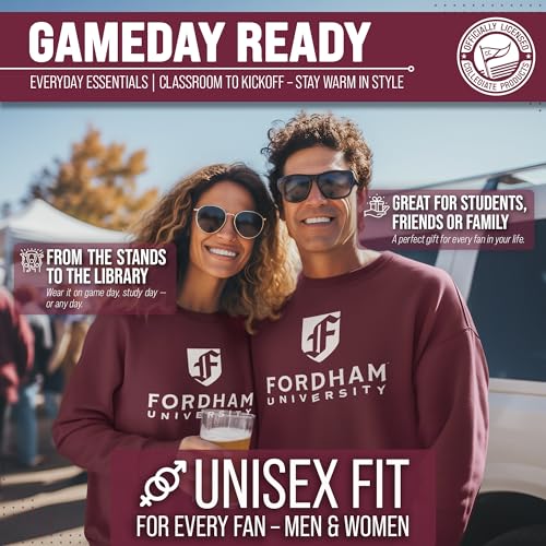 Image of NCAA College Sweatshirt Fleece Crewneck Pullover for Men and Women | Officially licensed NCAA college gameday crewneck pullover - 9 oz fleece lined sweatshirt with arch and logo design