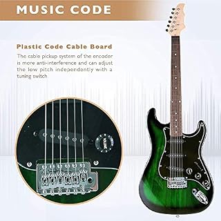 6 Cordes Guitare Électrique pour Les Débutants Adultes, 39 Pouces Guitare Électrique Kit Débutant, Tuner, Cordes, Choix, Bandoulière Et Sac - Les Beatles, Paul McCartney, John Lennon, RIngo Starr, George Harrison 6 Cordes Guitare Électrique pour Les Débutants Adultes, 39 Pouces Guitare Électrique Kit Débutant, Tuner, Cordes, Choix, Bandoulière Et Sac – Image 5