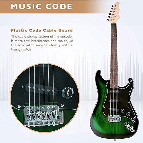6 Cordes Guitare Électrique pour Les Débutants Adultes, 39 Pouces Guitare Électrique Kit Débutant, Tuner, Cordes, Choix, Bandoulière Et Sac - Les Beatles, Paul McCartney, John Lennon, RIngo Starr, George Harrison 6 Cordes Guitare Électrique pour Les Débutants Adultes, 39 Pouces Guitare Électrique Kit Débutant, Tuner, Cordes, Choix, Bandoulière Et Sac – Image 6