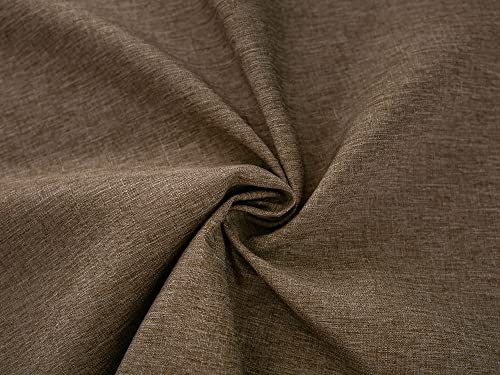 Tektrum 70 Inch Round Faux Linen Textured Tablecloth Table Cover - Waterproof/Spill Proof/Stain Resistant/Wrinkle Free/Heavy Duty -Great For Banquet, Dinner, Wedding (Flax) #TOP5