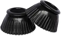Cloche De Borracha Para Equinos e Muares Protetor de Casco (PRETO)