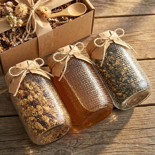 WELLIFE 3 Pack 64 oz Half Gallon Mason Jars, Wide Mouth Glass Jars with Airtight BPA-Free Lids, Raised Dot Texture Large Jars for Canning, Pickling, Fermenting & Food Storage by WELLIFE - Image 6