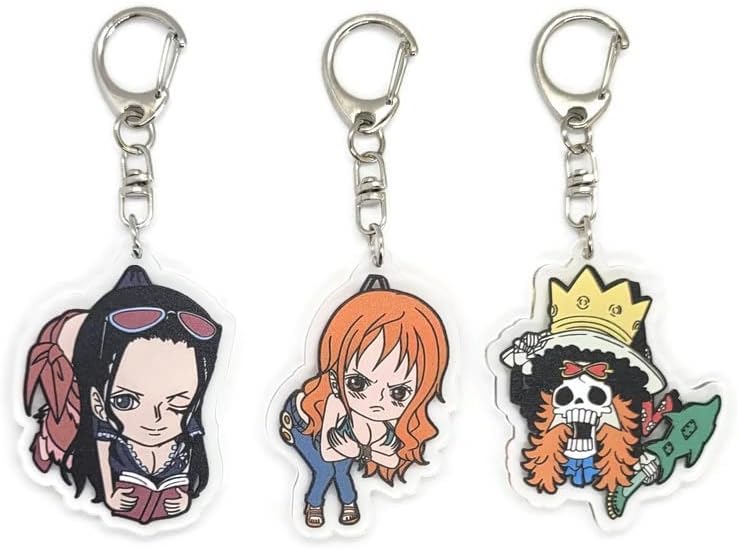 Amazon.com: EBTY DREAMS Inc. - Set of 3 One Piece OP Acrylic Keychain ...