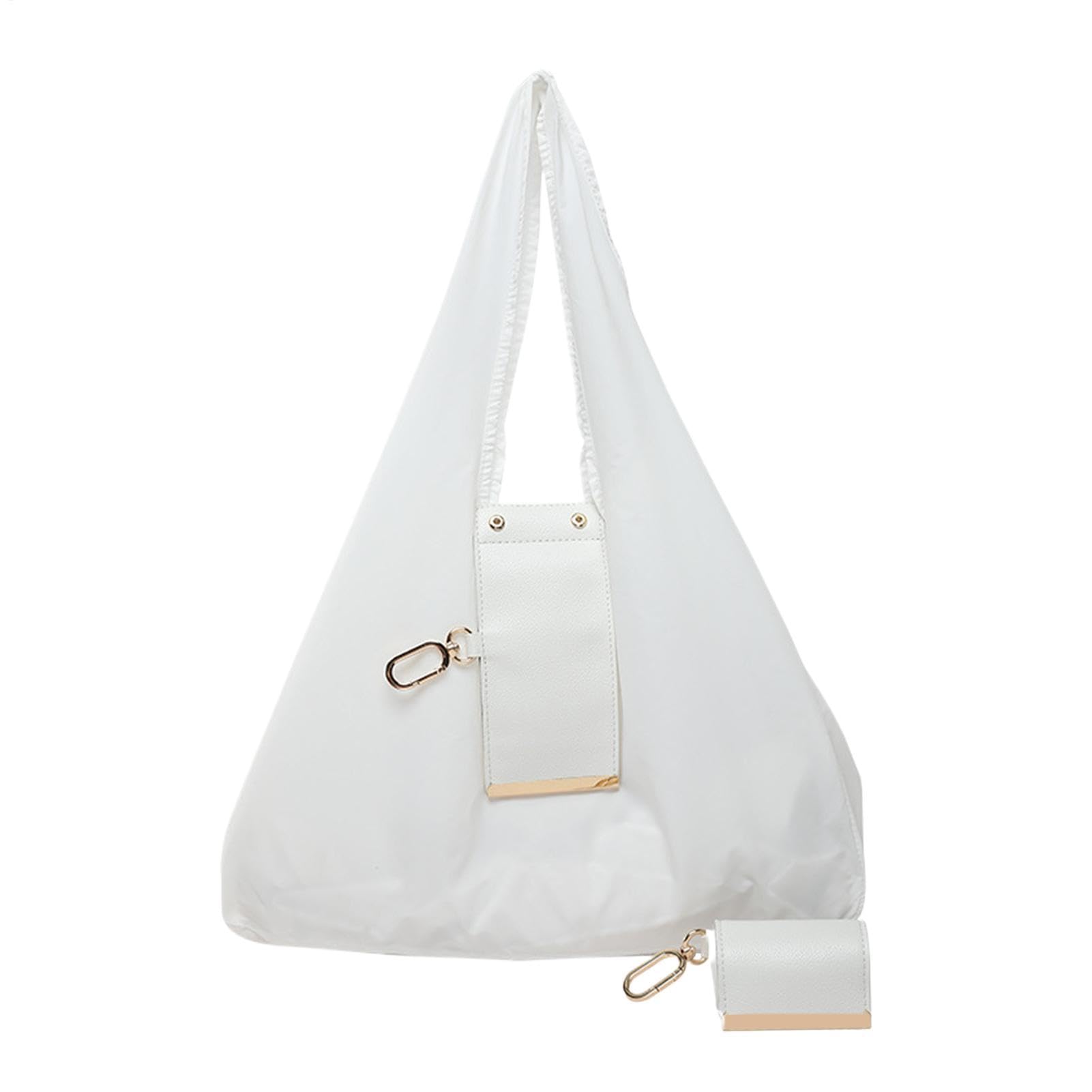 Keychain Foldable Tote Bag, Lightweight Shopping Bags With Key Ring