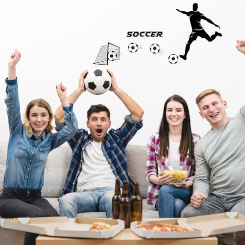 Vinilo decorativo 3D de fútbol, 104x50 cm, impermeable miniatura 5