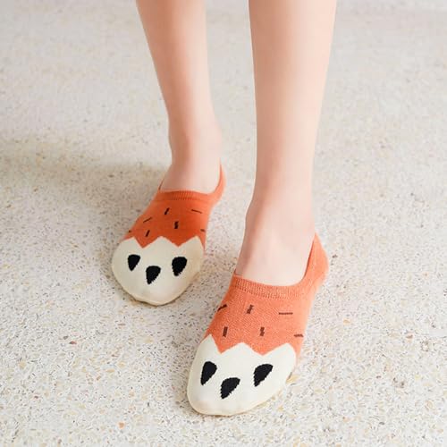 Image of Benefeet Sox Funny No Show Socks Womens Girls Fun Animals Novelty Low Cut Socks Cute Crazy Sock Non Slip Christmas Gifts