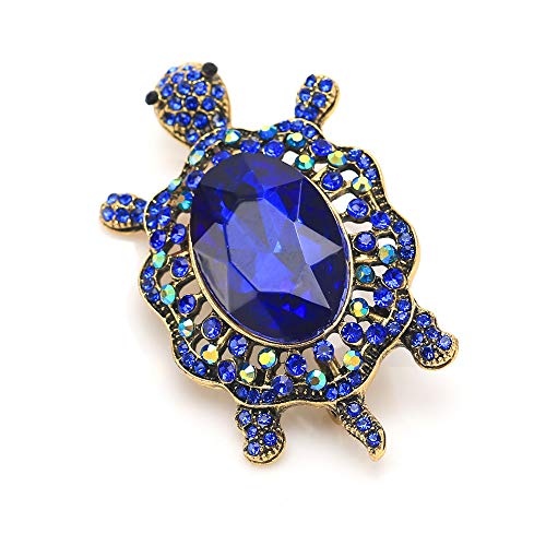 Image of Women's Crystal Big Turtle Pin Brooch Girl Animal Decorative Jewelry