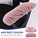 NUOBESTY 2pcs Elastic Chair Arm Covers Washable Armrest Protection Sleeves for Office and Home Chairs Comfortable Lint Material Fit for Armchair and Gaming