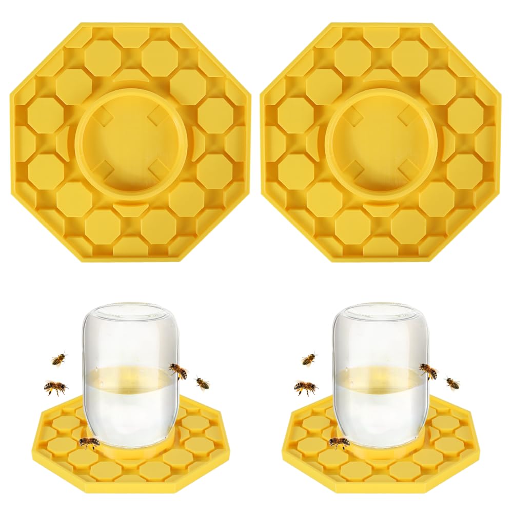 Abbeveratoio per Api, 1/2 Pezzi Mangiatoia Api Feeder, Alimentatore Acqua Ape, Struttura di Approvvigionamento Idrico Invertita per Irrigazione e Alimentazione da Giardino Esterno