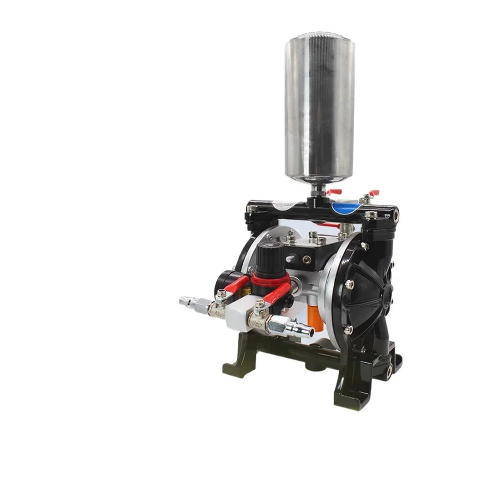 Bgaza A-15 Mini Air Operated Paint Pump Double Diaphragm Pressure-Stabilized Diaphragm Pump, Mini Pneumatic Diaphragm Paint Pumps