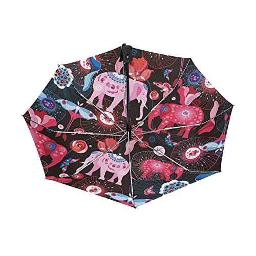 Parapluie pliant automatique coupe-vent robuste pour pluie intense
