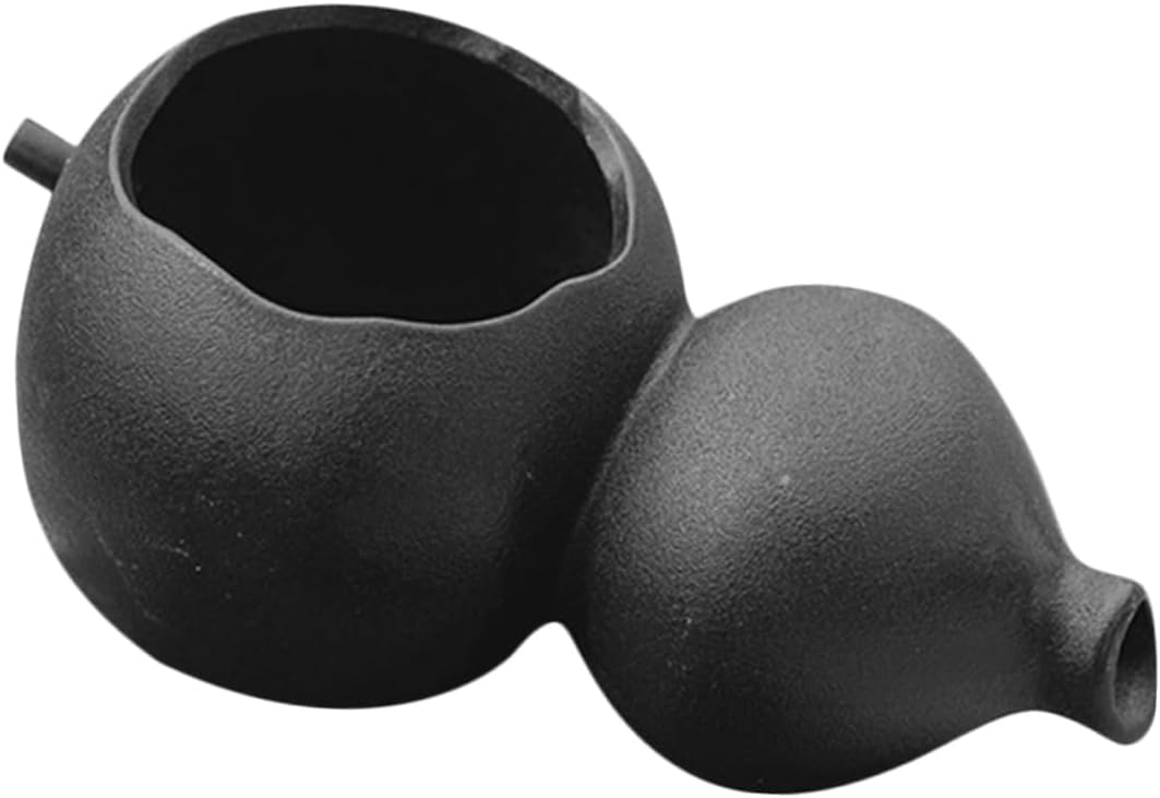 Ceramic Jar Water Fountain Decorative Indoor Waterfall for Fish Tank Elegant Tabletop Water Feature Chinese Style Pot for Garden and Patio Decoration