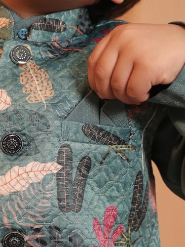 Image of AJ DEZINES Kids Ethnic Wear Kurta Waistcoat and Dhoti Pant for Boys