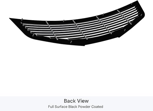Miniatura 3 de APS Rejilla horizontal de acero inoxidable de alta calidad de 8 x 6 pulgadas, compatible con Nissan Altima 2007-2009 Coupé principal superior