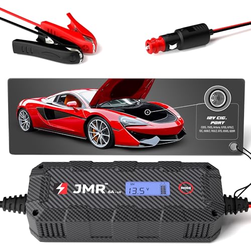JMR Lithium Battery Charger for McLaren 720S 750S 570S 675LT 12C 600LT 765LT GTS 650S 620R All Models Trickle Charger Conditioner Maintainer (UK Plug, Add Lithium Mode)
