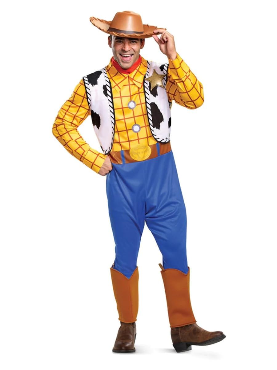 Official Disney Woody Toy Story Adult Costume, Cowboy, Men, Carnival - Size XL