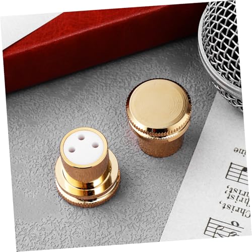 Tapas protectoras de cobre dorado XLR para eliminar ruidos en amplificadores 7