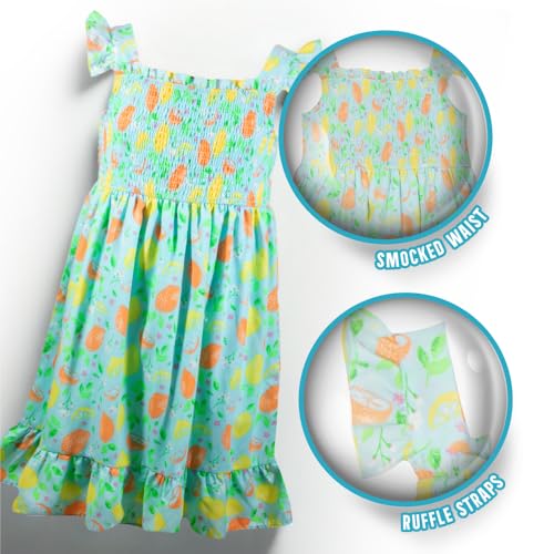 Vestido casual suave para niñas que evita el calor gracias a sus mangas voladas 4