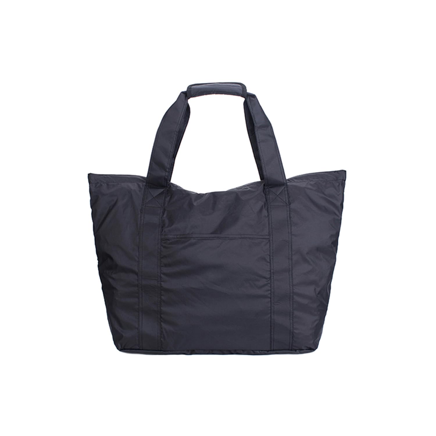 Totes Nylon Tote with Trolley Sleeve Compartments Large Capacity Travel Bag Zippered Foldable Shoulder Bag Large