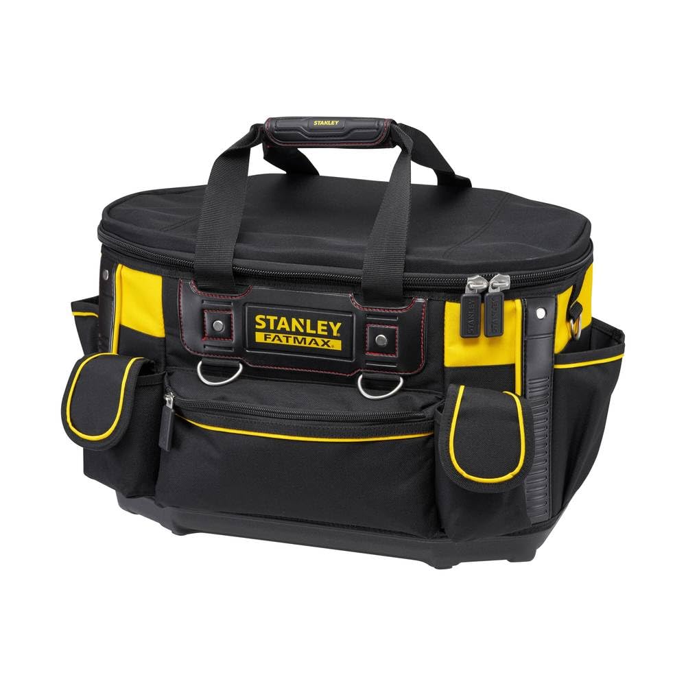 STANLEY FATMAX Bolsa rígida con parte superior redonda, organizador de almacenamiento de herramientas multifuncional, FMST1-70749, color