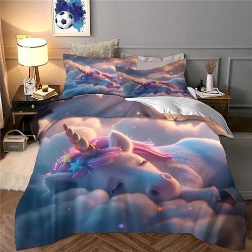 Linge de lit respirant licorne pour stopper la transpiration