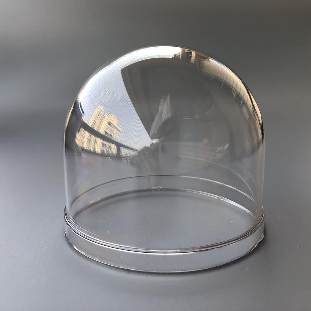 OwlCat 3.38 Inch Small Polycarbonate PC Material Vertical Heightened Indoor/Outdoor CCTV Clear Dome Camera Cover Security Dome Camera Housing Size 86x77mm