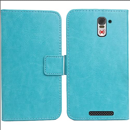 Image of Anybird PU Flip Folio Leather Case For Swissvoice S510 M / S510 C/Amplicomms M510-C / M510-M 5" Book Wallet Business Phone Protection Protector Protective Cover Skin Pouch Etui (Blue)
