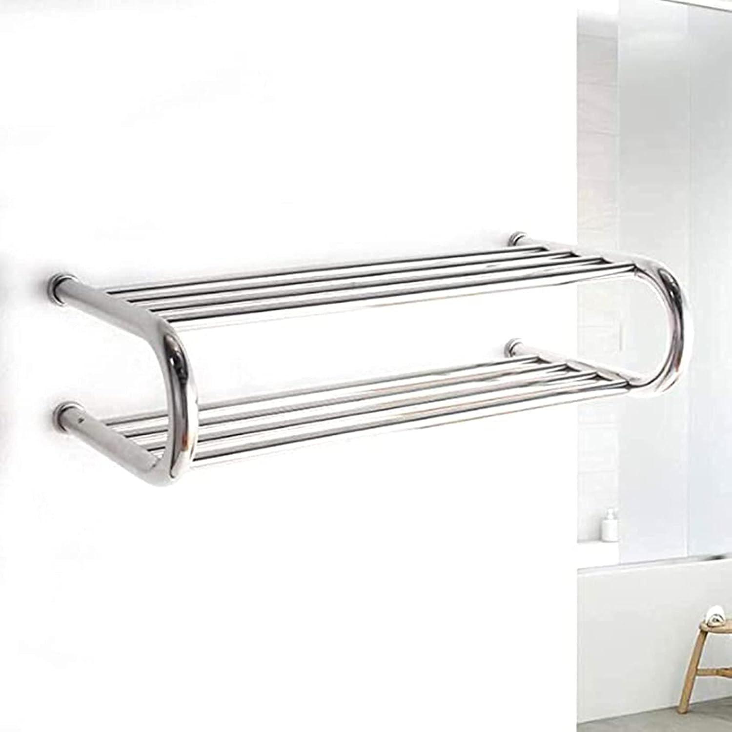 Electric Towel Warmer Rack, Wall-Mounted Towel Warmer, Electric Heated Towel Rack for Bathroom,Hardwired (Plug in)