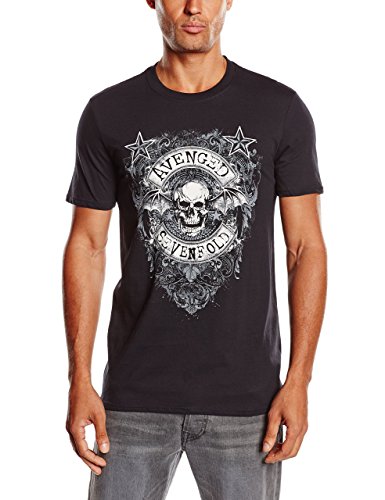 Avenged Sevenfold Stars Flourish Short Sleeve Uomo...