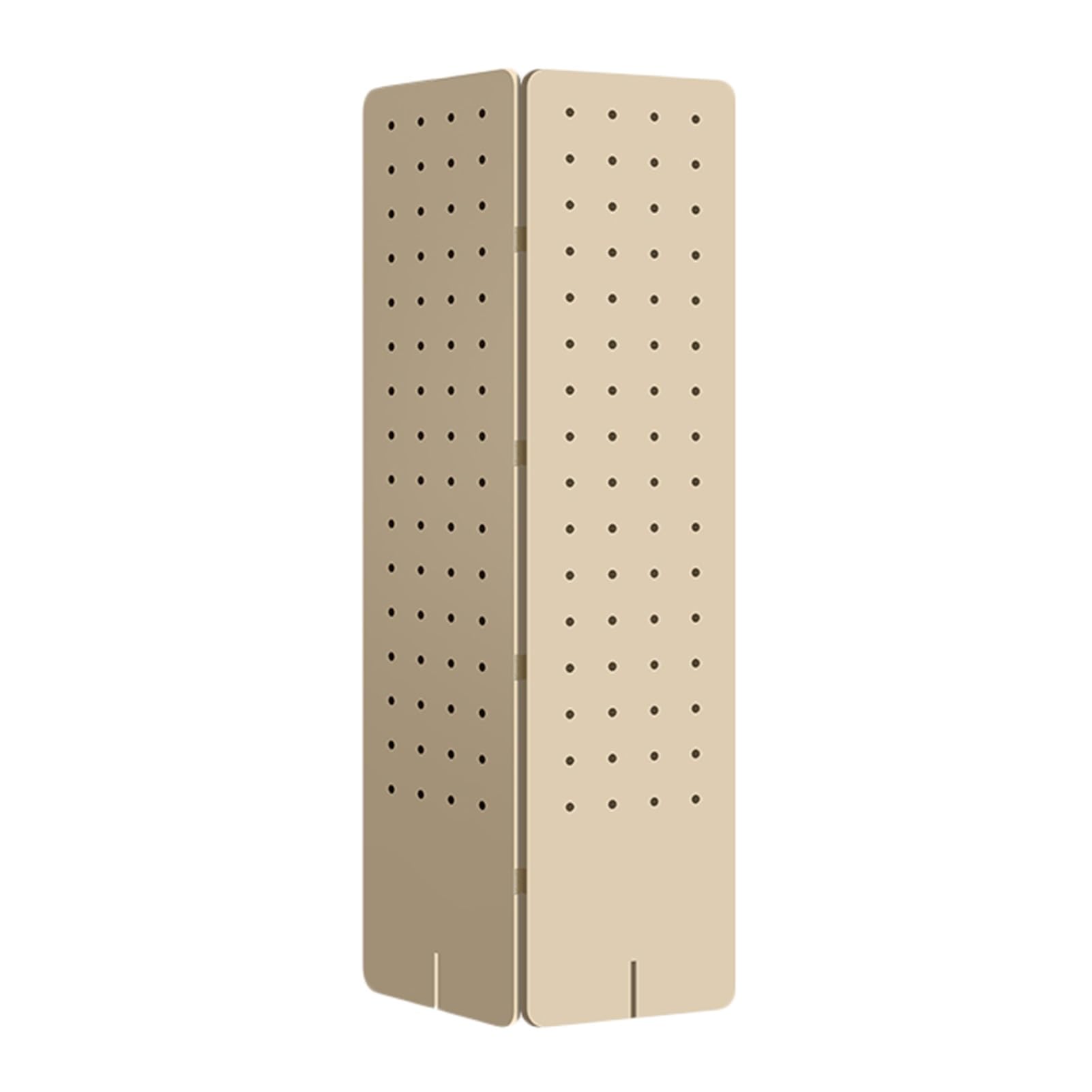 Peg Board-Raumteiler, Holz-Pegboard-Trennwandschirm, Faltbarer Sichtschutz, Pegboard-Präsentationsständer für Juweliergeschäfte, Basare, Schlafzimmer (Stil 1, 2-Panel)