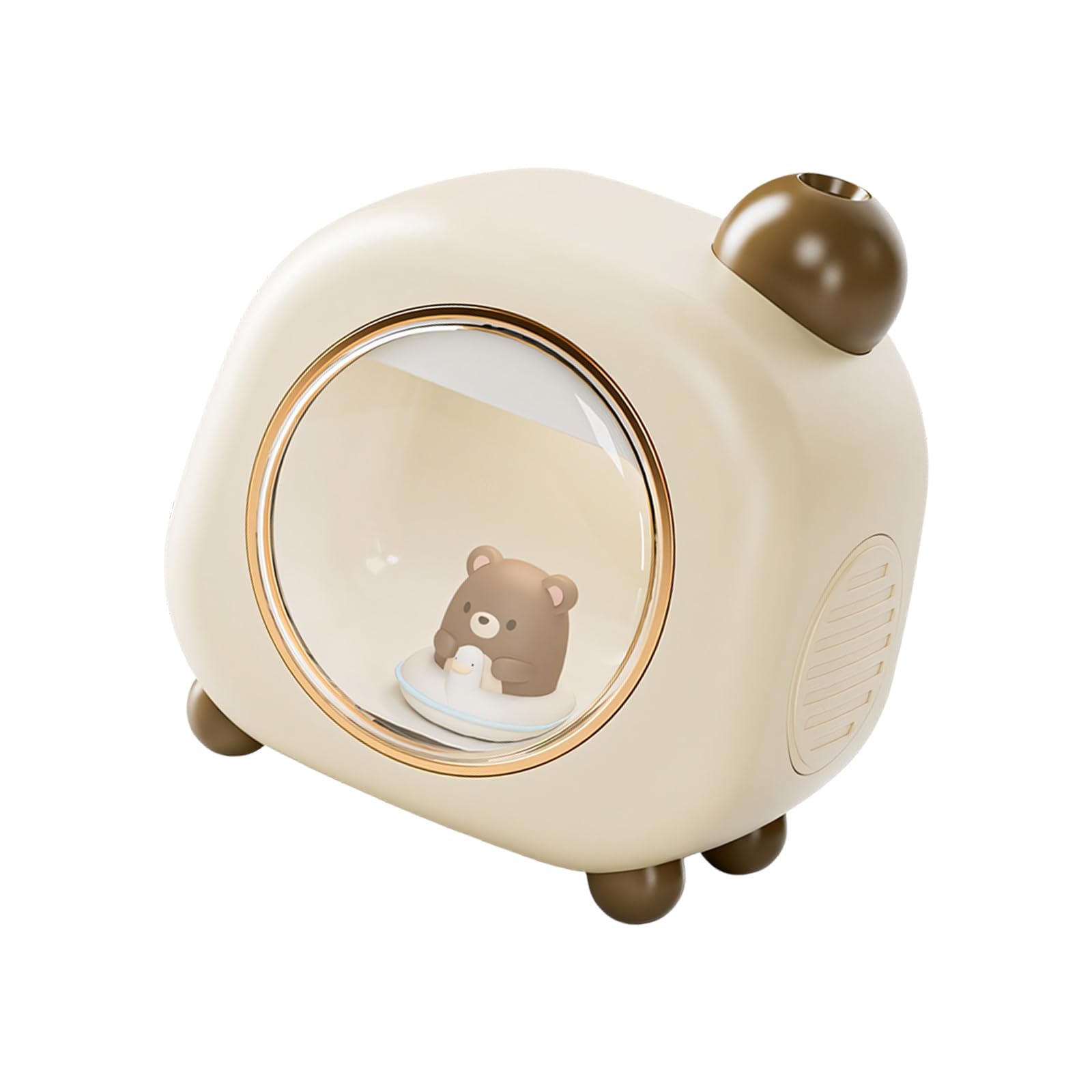FROMCEO USB Powered Portable Night Light Humidifier Quiet Mists Lovely Cartoon Humidifier Diffuser for Home Offices Dormitory Desktop with Night Light