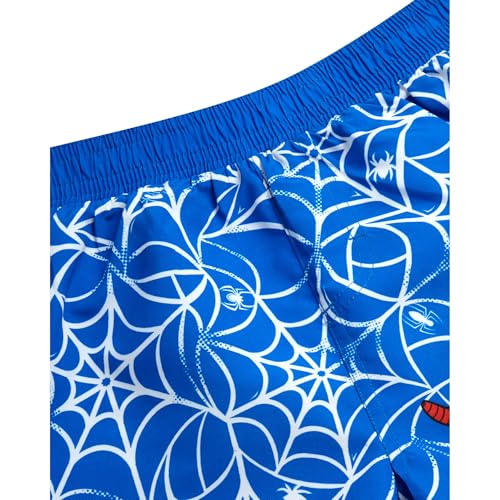 Image of Marvel Boys Rash Guard Set 2 Piece Hulk Spiderman Swim Shirt & Swim Trunks
