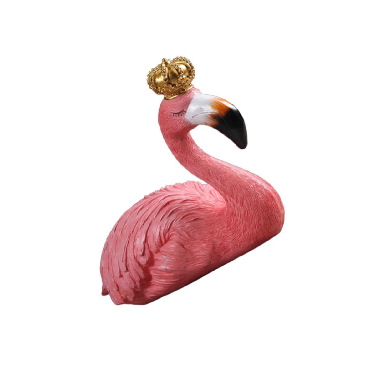 Ornement flamant rose en résine SOIMISS pour décoration de bureau et maison