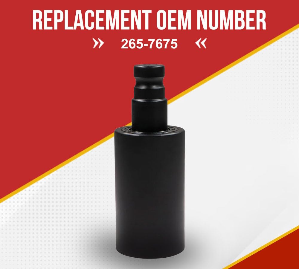 Mytee Products 2 Pack Excavator Track Top Roller for 265-7675, Caterpillar Excavator Compatible - Black Forged Carbon Steel - Shaft Diameter: 1-3/16?, 304CCR, 305CCR, 305E