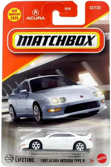 Matchbox '97 Acura Integra 52/125 [White] New for 2025! 1:64 Scale Diecast Toy Vehicle