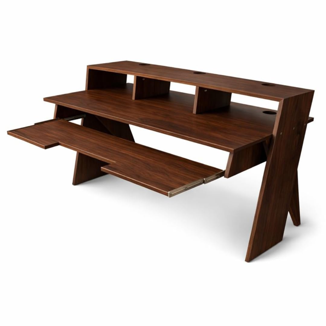 Timber Acoustics® StudioPad, Music Production Table, Music Producers, Acoustic Desk Sound Treatment (5' x 3') (Mahogany)-image-7