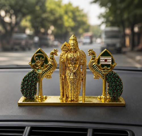 Image of Steel Murugan Vel Statue (8 cm) | Divine Lord Karthikeya Spear for Car Dashboard & Pooja Room Decor | Durable Red Vel Idol for Altar & Spiritual Gifting (malesia)