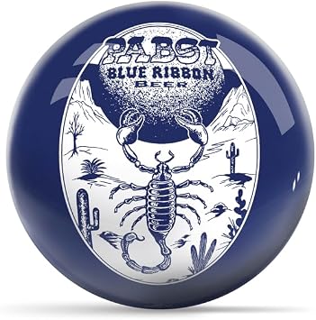 On The Ball Bowling Pabst Scorpion Undrilled Bowling Ball