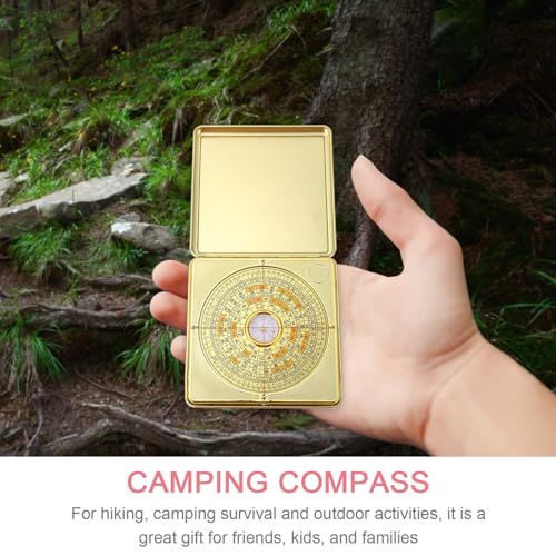 Brújula Feng Shui Pan 12 cm de metal para camping miniatura 6