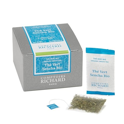 Thé Vert Sencha Bio Comptoirs Richard, boîte 15 sachets 30.0 grams Cover