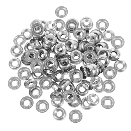 ROMISBABA 200pcs 304 Stainless Steel Concave and Convex Countersunk Washers Metal Locking Flush Mount Gaskets for Industrial Fasteners and Mechanical Assembly