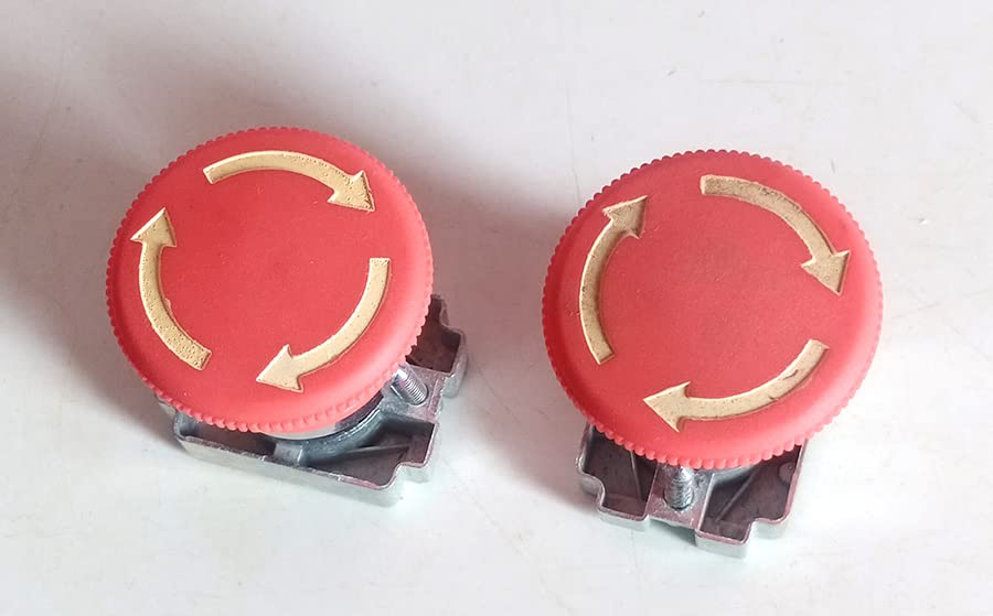 Emergency Stop Latching Rotary Pushbutton Switch (2 Pcs) Red-image-30