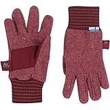  Finkid Kinder Sormikas Knit Handschuhe, Cranberry, L