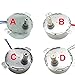SHANGMAOYO Mini Moteurs Moteur synchrone Aimant Permanent de 0,9 à 7 0RPM AC 5V À 24 0V CW CCW Quatre Types d'arbre for Ventilateur à Moteur à Induction Outils mécaniques (Speed : 20rpm Or 24rpm)
